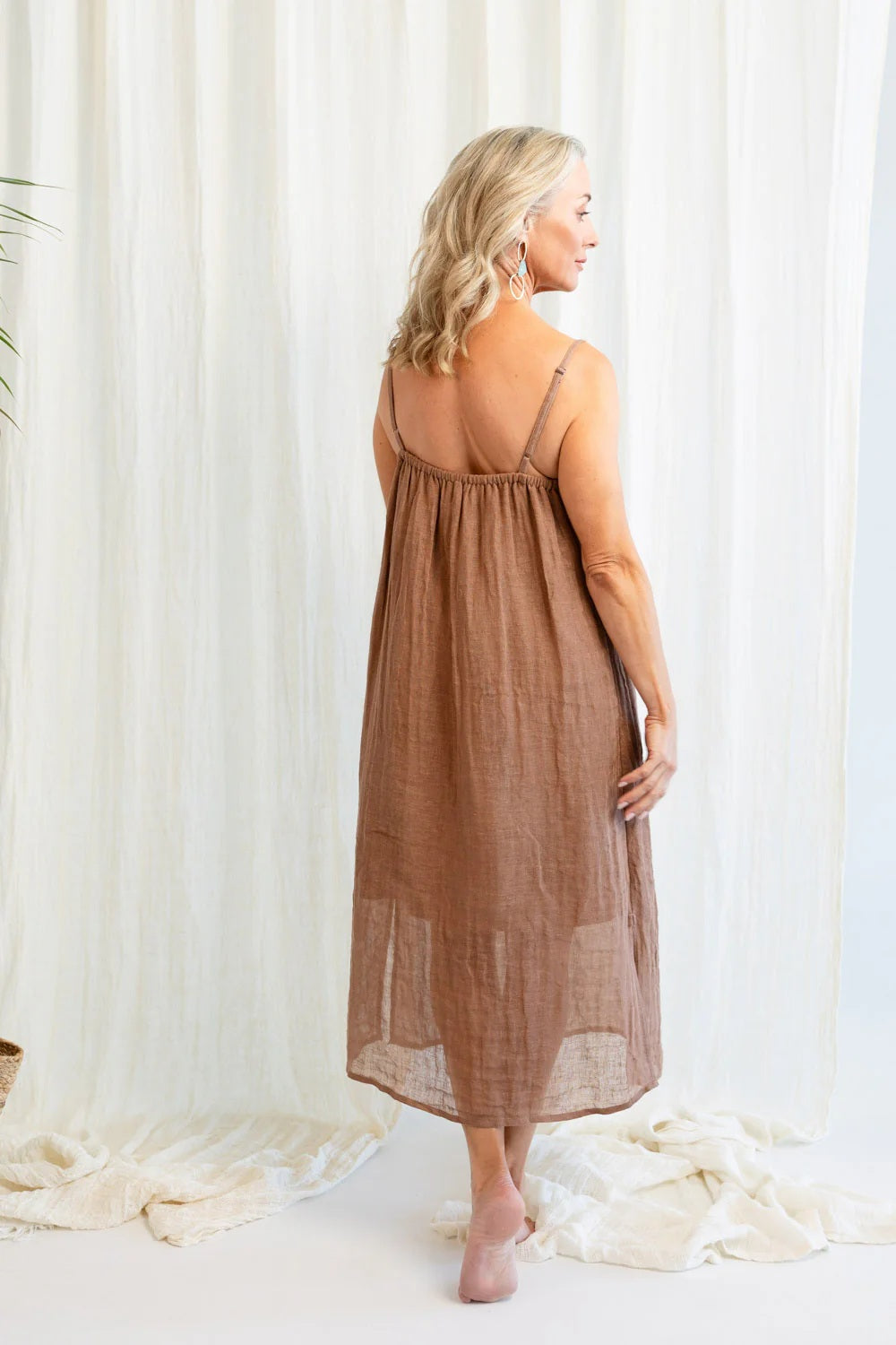 Luxe Linen Slip - Clay