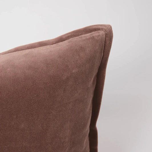 Velvet Lumbar Cushion | Clay