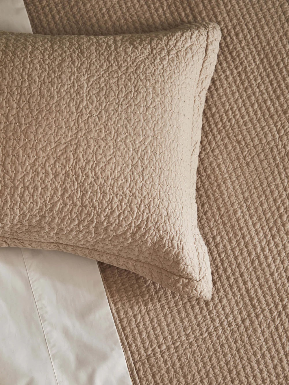 Aspen Pure Cotton Quilt | Oatmeal