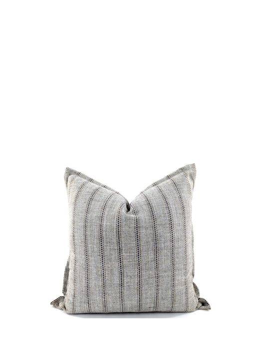 The Haven Stripe Cushion - Black