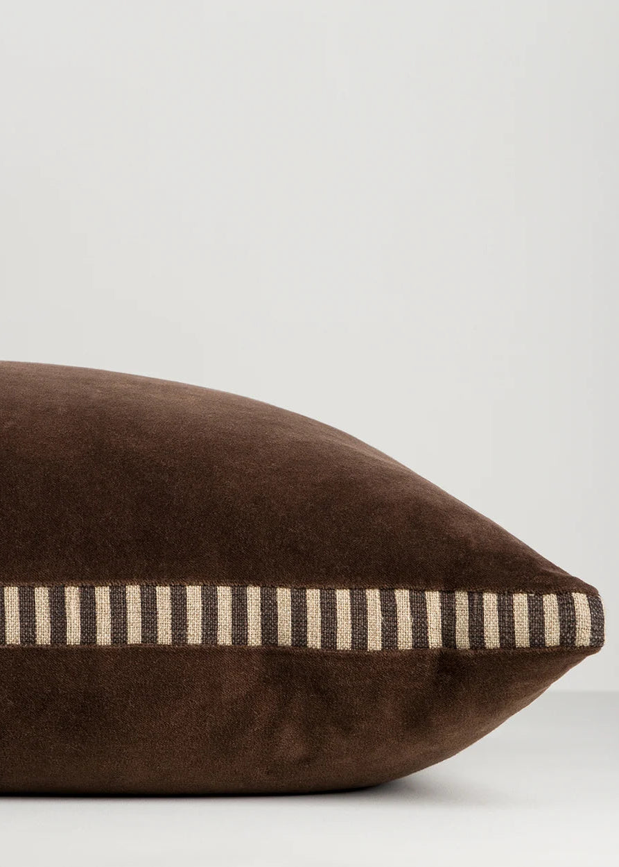 Edward Cushion in Chocolate
