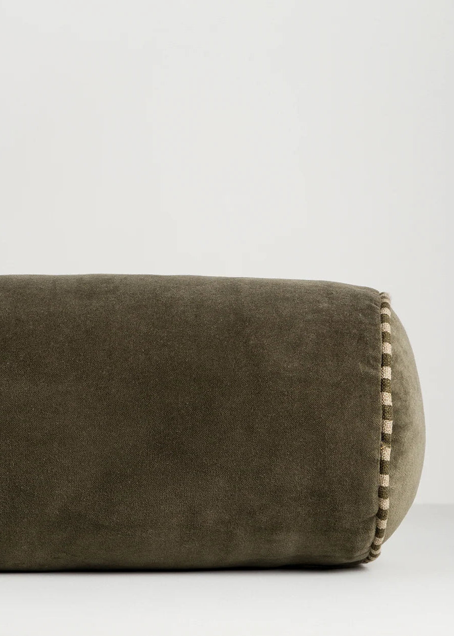 Elliot Bolster Cushion in Thyme