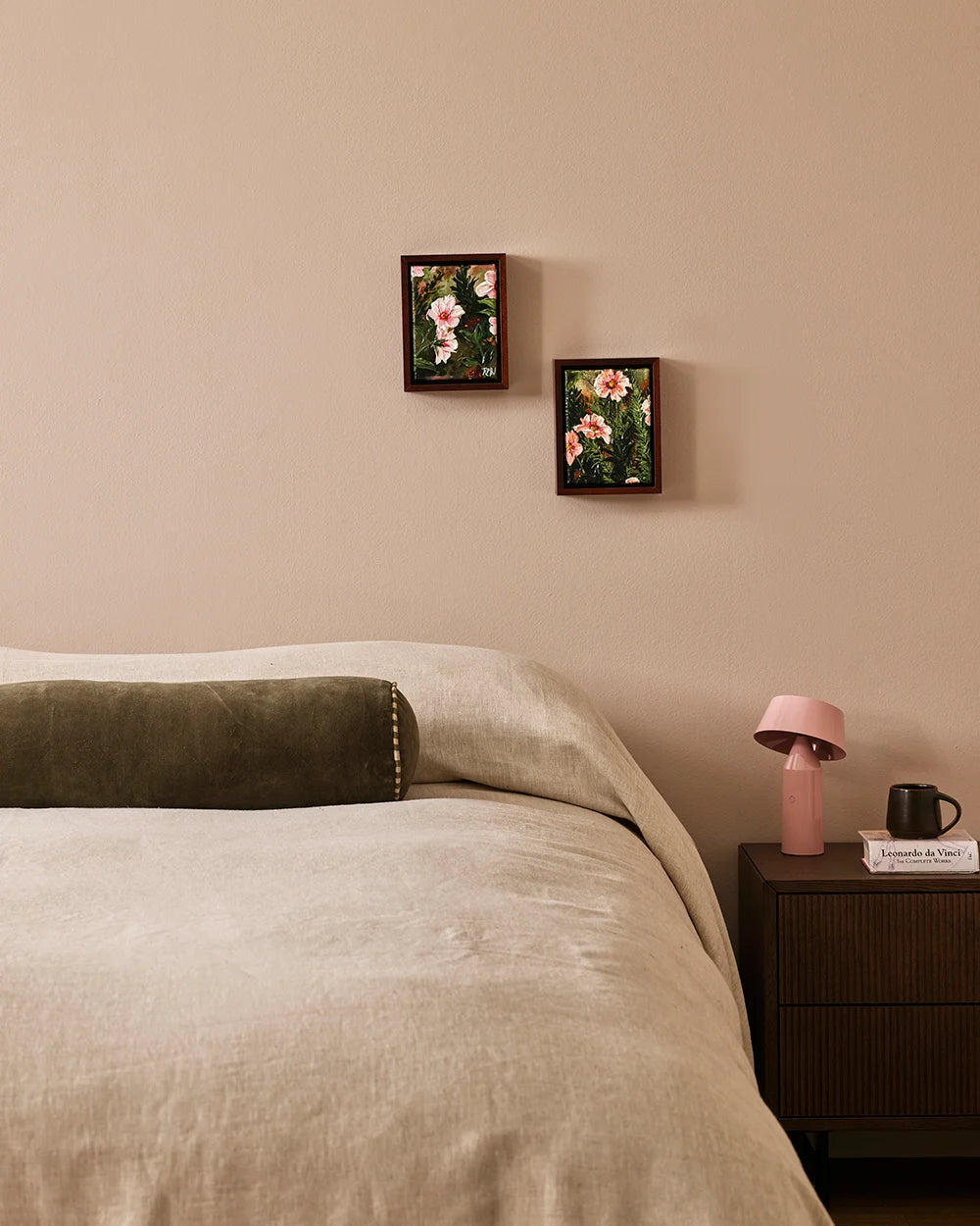 Elliot Bolster Cushion in Thyme