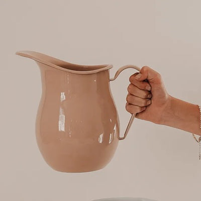 ENAMEL Water Jug - Clay Pink