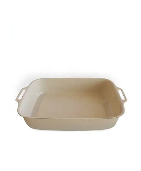 ENAMEL LASAGNE PAN Almond - 33cm