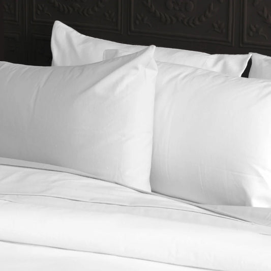 Luxe Flannelette Sheet Sets - Whi
