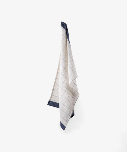 Waffle Marine Blue Teatowel