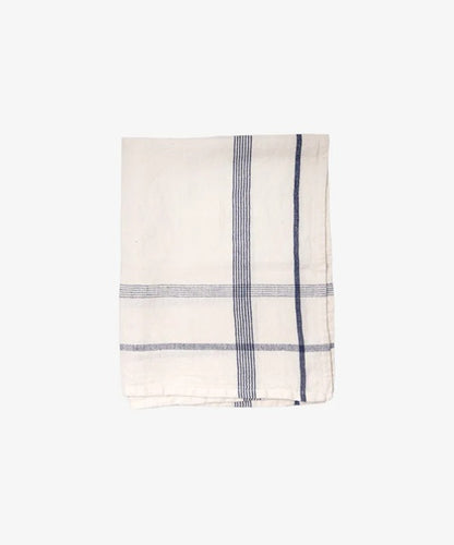 Plaid Marine Blue Tea towel