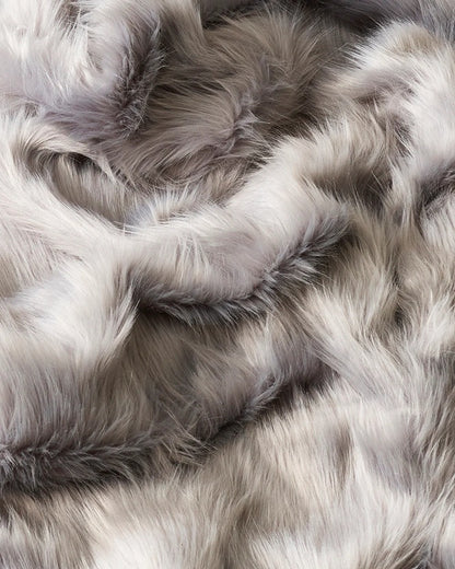 Annalise Faux Fur Throw - Silver