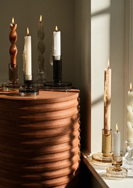 Petra Candleholder - Smoke