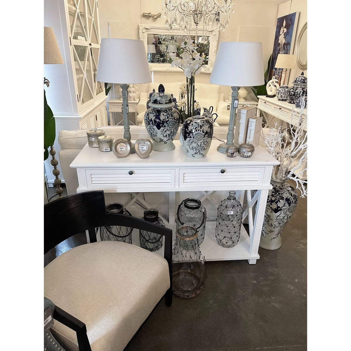 Hamptons Hall Table | White
