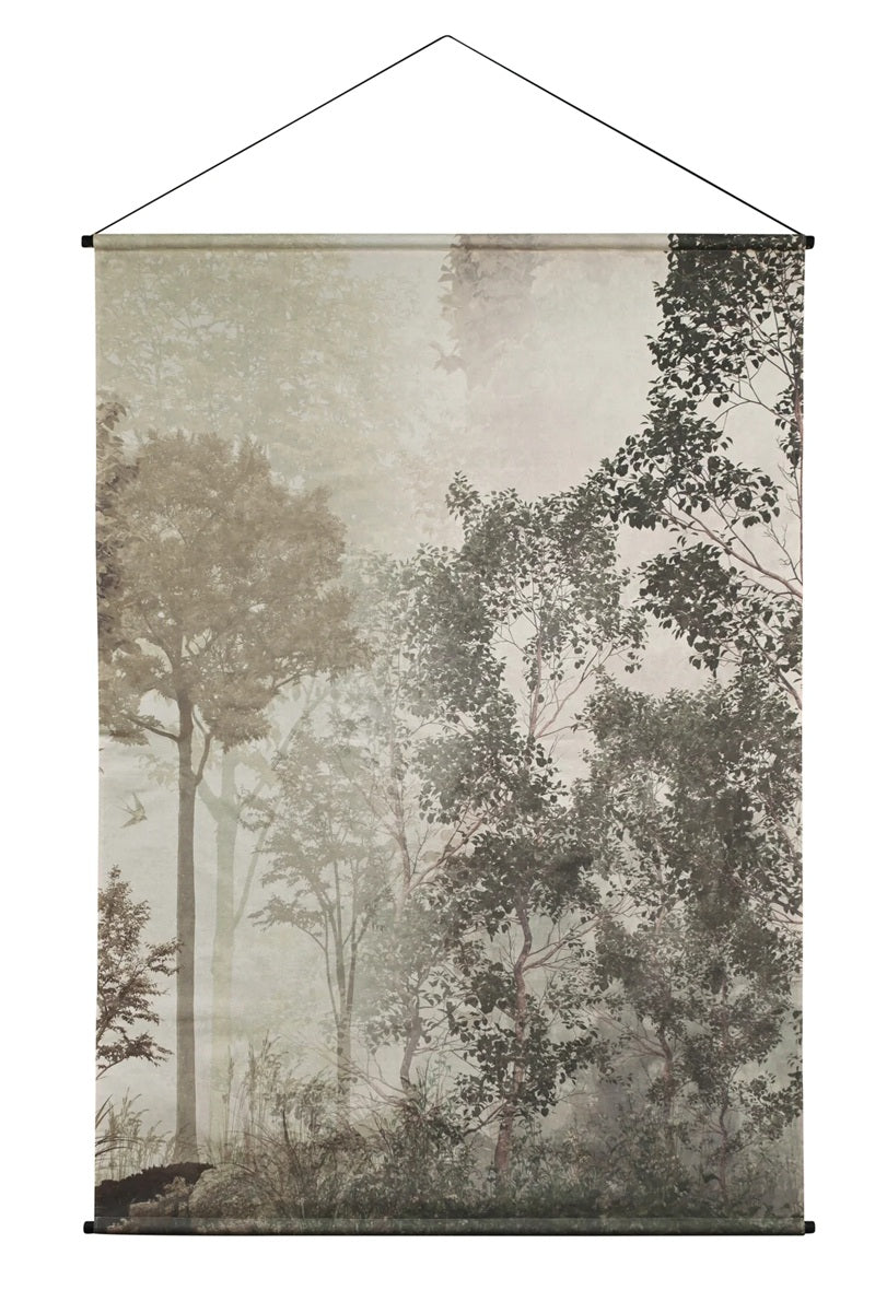 Canvas Hanging Wall Art - Green Trees