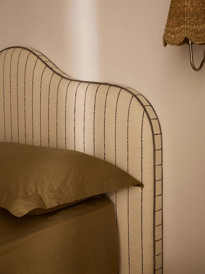 Linen & Cotton Sheet Set -  Khaki