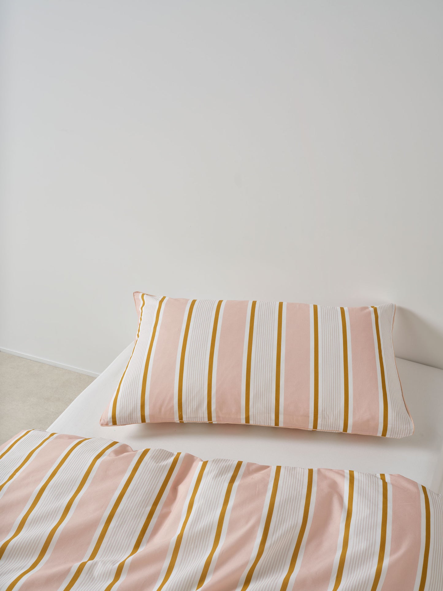 Childrens Duvet Cover | Pink Sailor Stripe