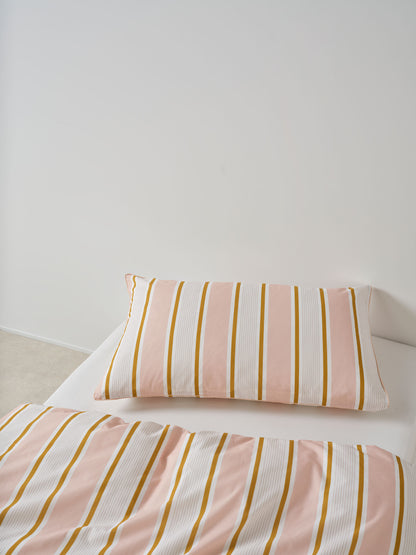 Childrens Duvet Cover | Pink Sailor Stripe
