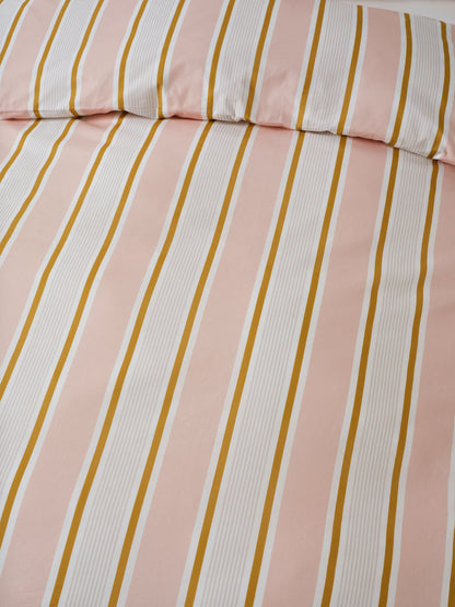 Childrens Duvet Cover | Pink Sailor Stripe