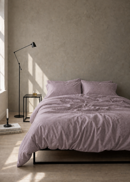 Linen Duvet Cover - Lilac