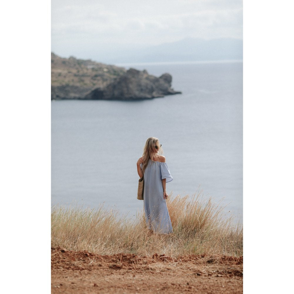 Breeze Linen Dress | Blue