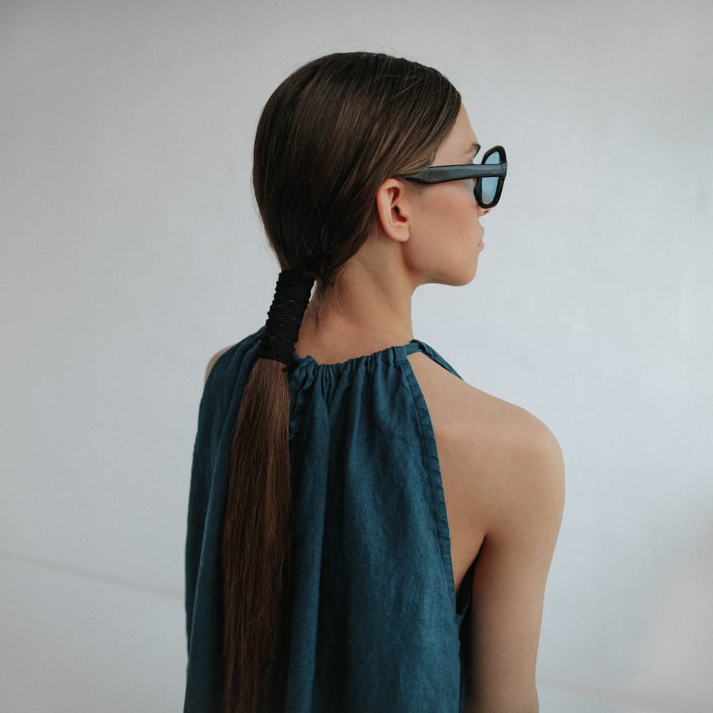 Izumi Linen Dress | Navy
