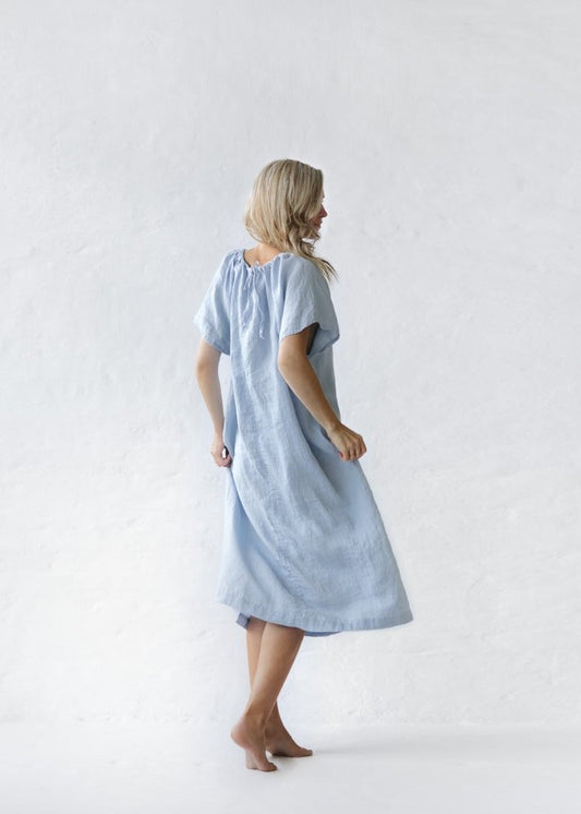 Breeze Linen Dress | Blue