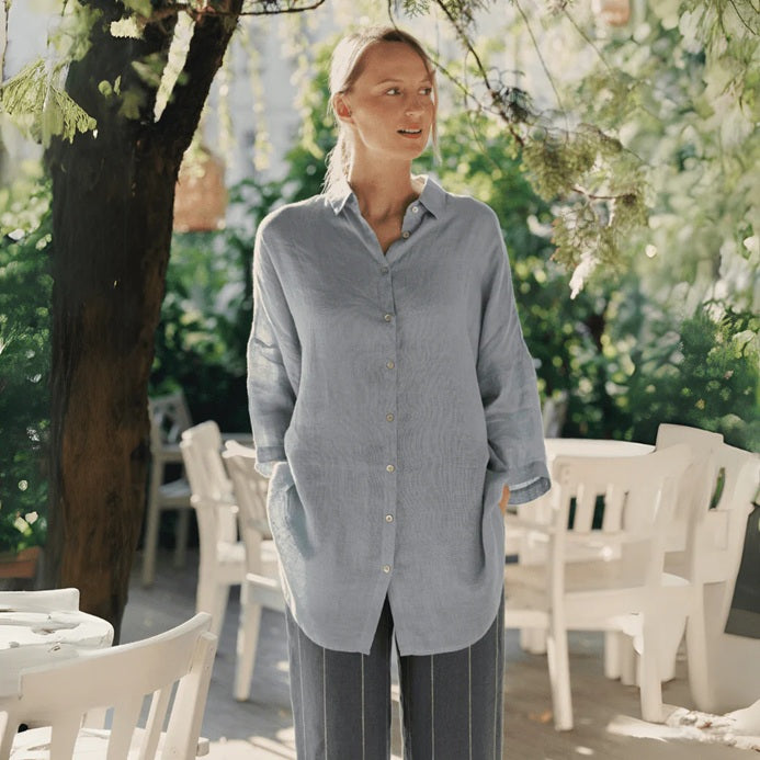 OREGANO Linen Shirt - Allure