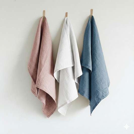 Linen Tea Towels 3 pack - Made in NZ