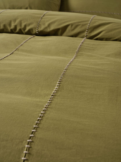 Jerome Duvet Cover Set - Olive