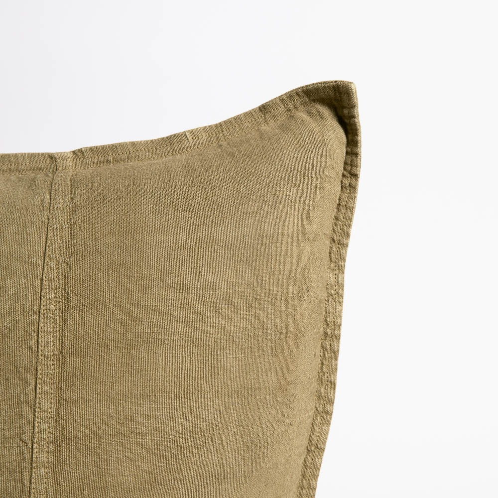 Linen Lumbar Cushion | Olive - 120cm