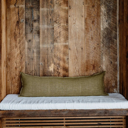Linen Lumbar Cushion | Olive - 120cm