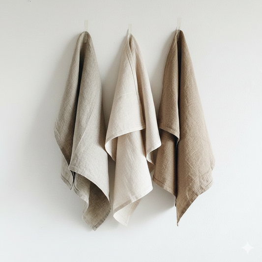Linen Tea Towels 3 pack - Made in NZ