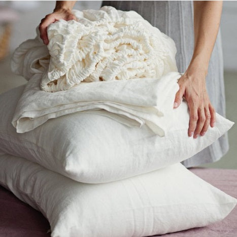 Majeste® Pure Linen Flat Sheet | White | Made in New Zealand