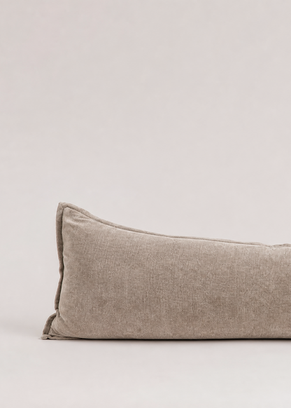 Grand Velvet Lumbar Cushion - Mink
