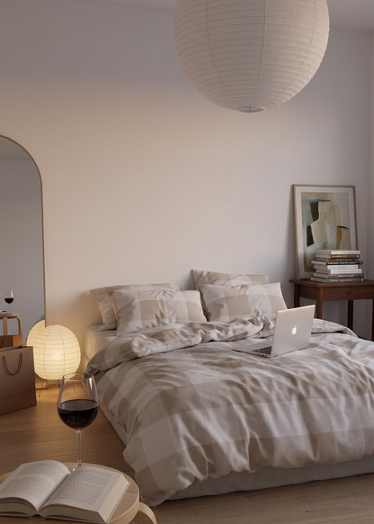 Aelia Duvet Cover Set | Mushroom