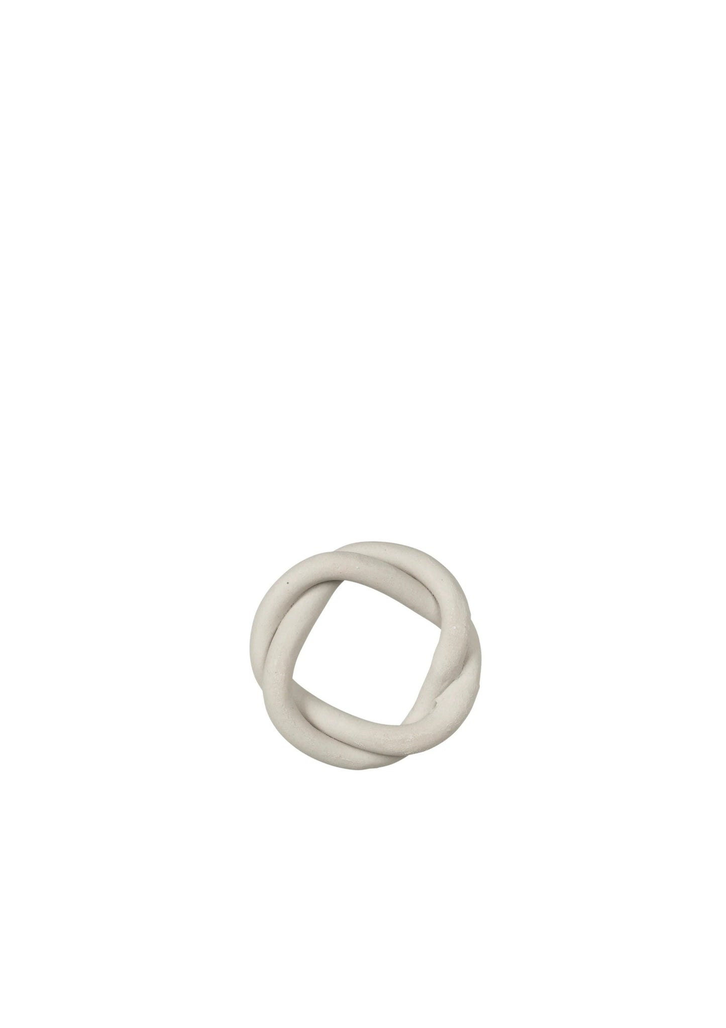 Stoneware Napkin Rings | Beige