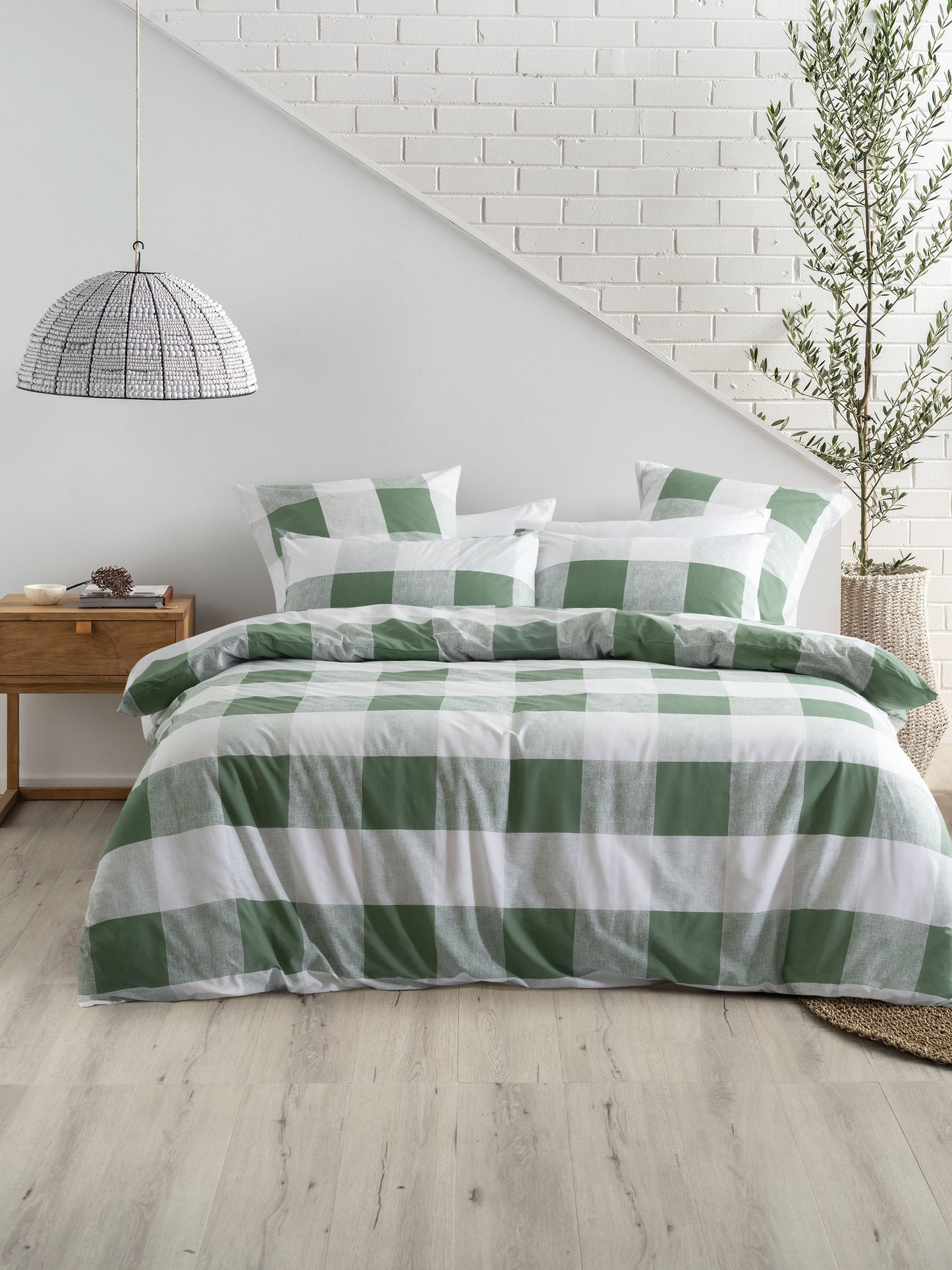 Alec Duvet Cover Set | Moss
