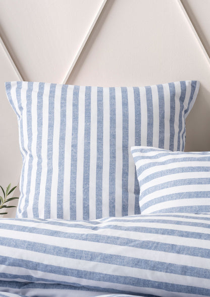 Aelia Stripes Duvet Cover Set | Blue