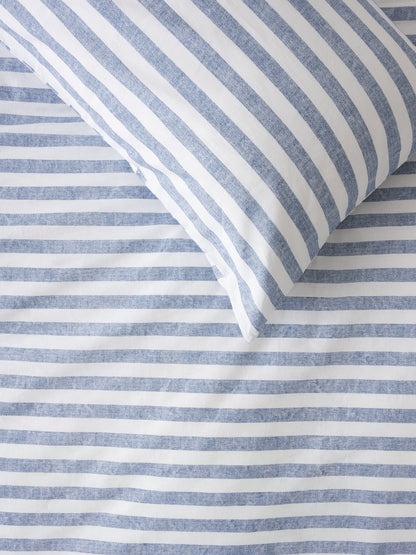 Aelia Stripes Duvet Cover Set | Blue