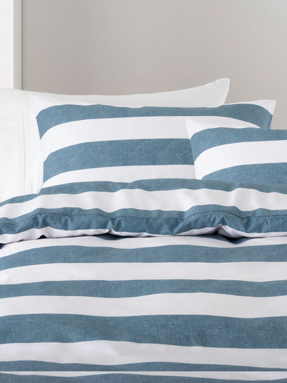 Sydney Stripes Duvet Cover Set | Blue