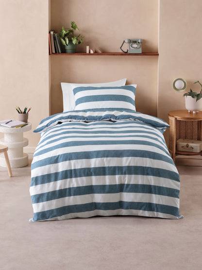 Sydney Stripes Duvet Cover Set | Blue