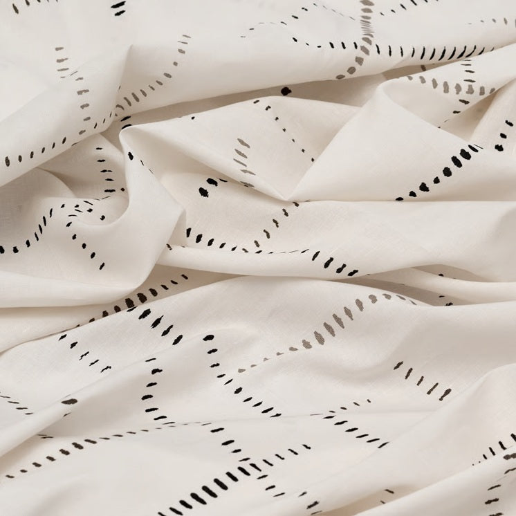 Handblock Wabi Sabi Linen Curtains