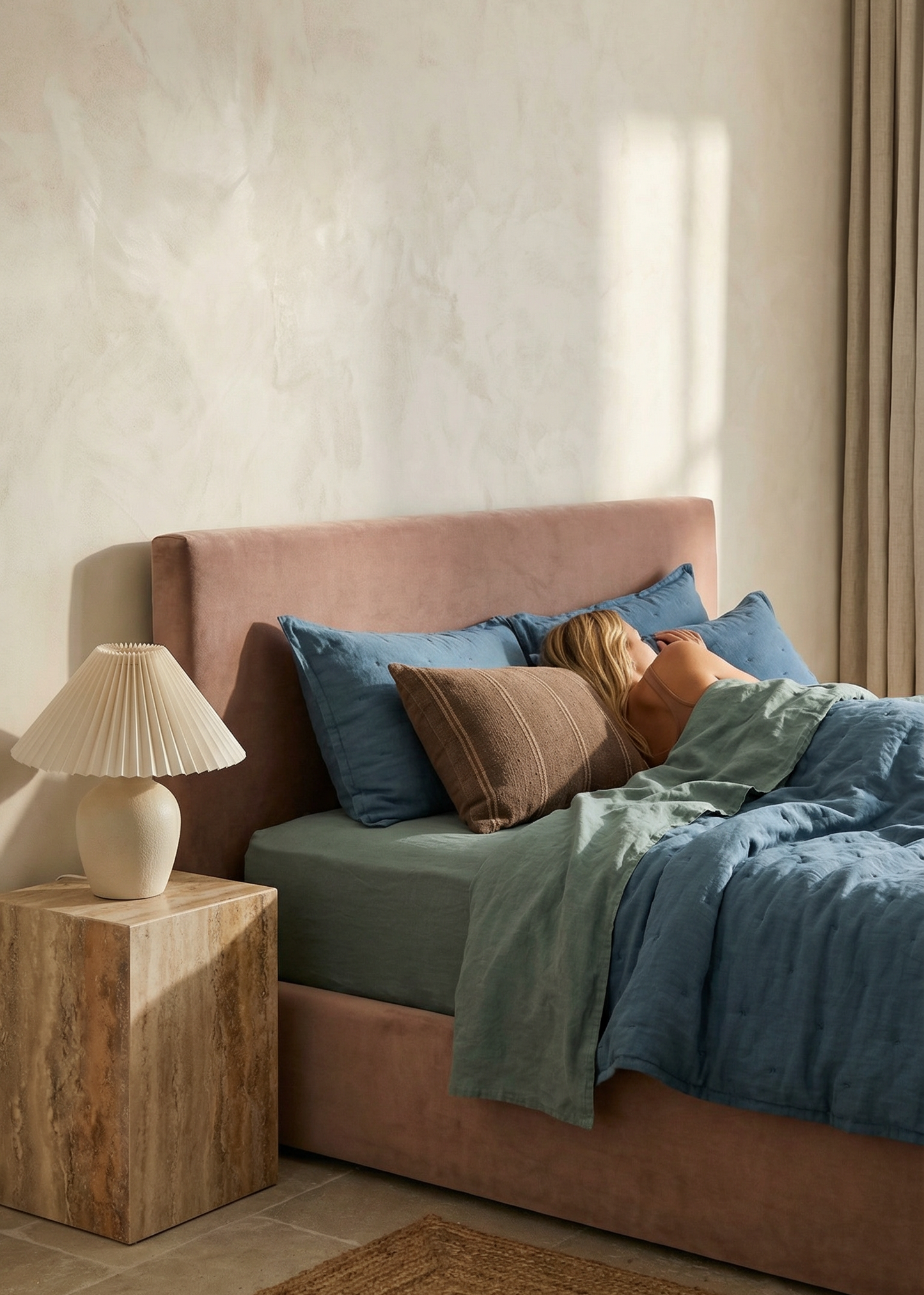 Linen Bedspread | Bluestone