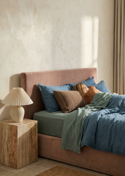 Linen Bedspread | Bluestone