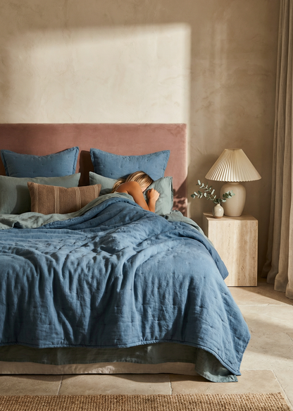 Linen Bedspread | Bluestone