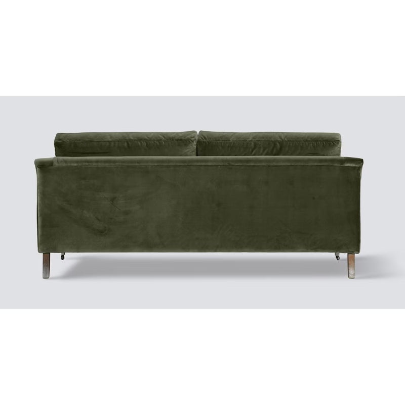The Thornfield 3 Seater Sofa – Olive Velvet