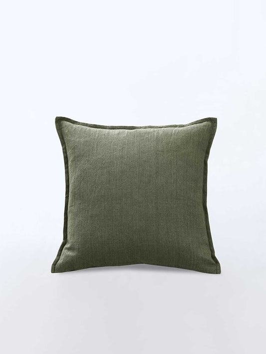 Linen Cushion Olive