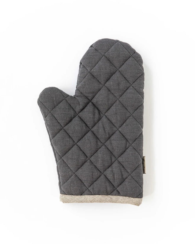 Linen Oven Mitt - Charcoal