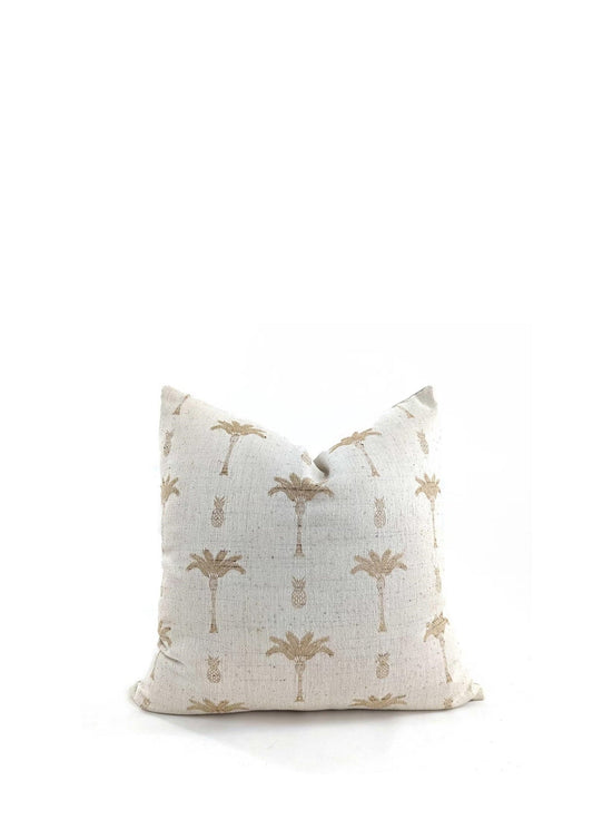 Palm tree Cushion - Natural / Gold