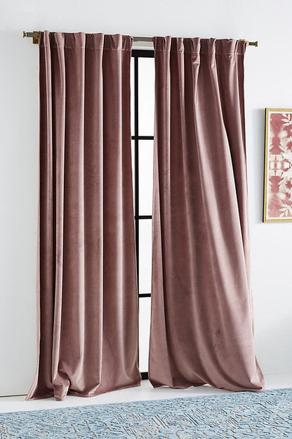 Velvet Curtains - Hidden Tab Pocket