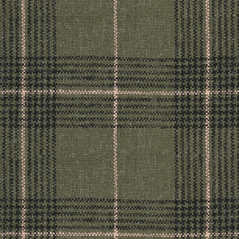 Ralph Plaid Lumbar Cushion - Eucalyptus