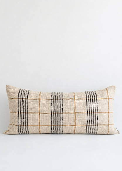Ralph Plaid Lumbar Cushion - Natural